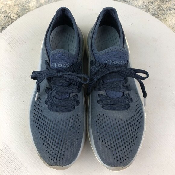 Crocs Men's Size 6 Literide 360 Pacer Blue Lace-Up Lightweight Sneakers 206715 - Picture 3 of 13